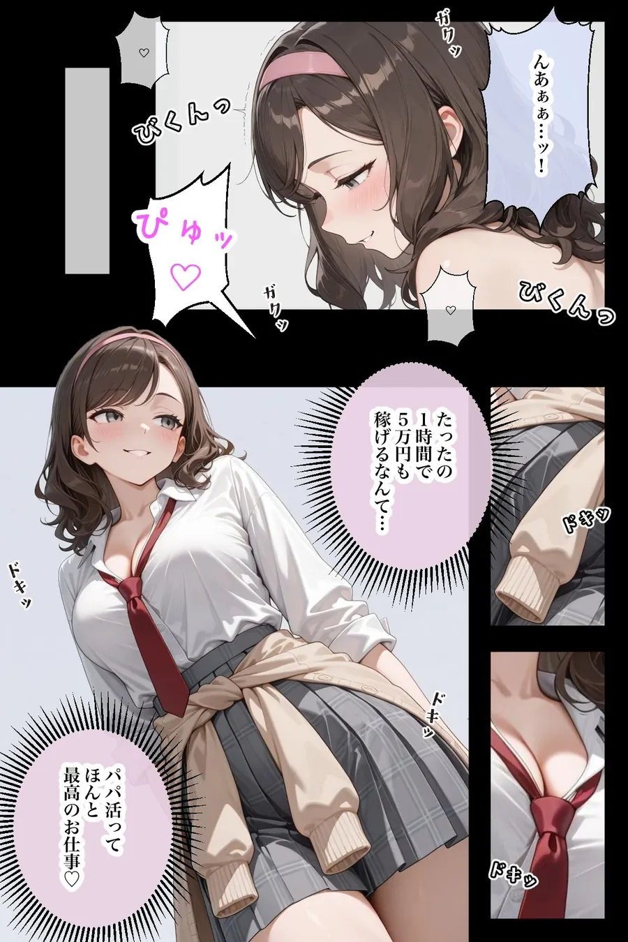 【無料エロ漫画・同人】守銭奴なパパ活女子が、ただHされちゃうまでのお話-2枚目