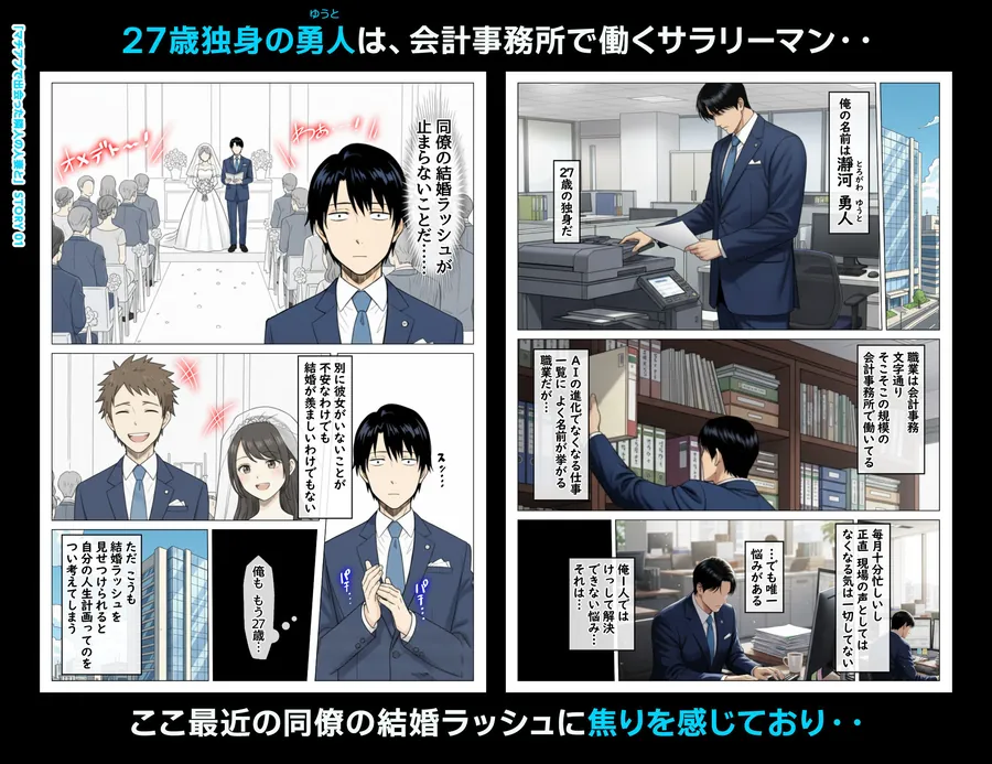 【無料エロ漫画・同人】マッチングアプリで出会ったむちむち美女が、まさかの隣人で人妻だった件-1枚目