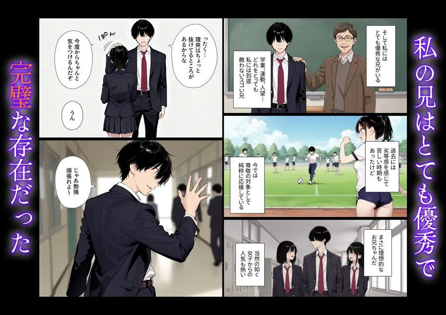 【無料エロ漫画・同人】完璧だった兄が彼女にフラれて崩壊、妹への中出し依存セックスがもう止まらない-1枚目