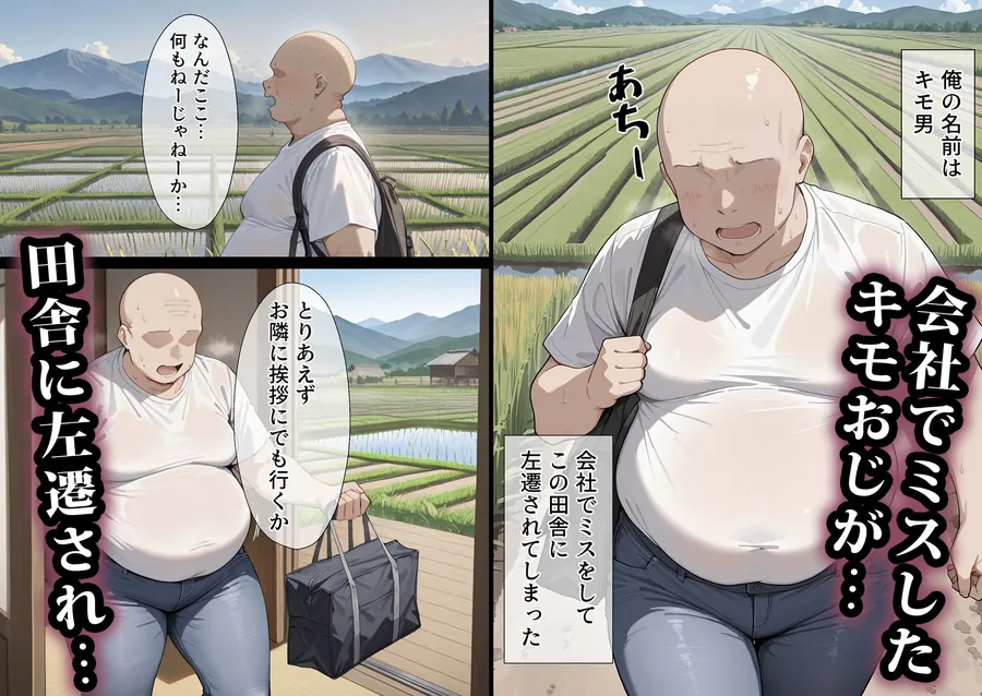 【無料エロ漫画・同人】キモおじに寝取られた母娘〜田舎親子編-1枚目