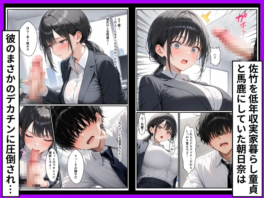 【無料エロ漫画・同人】Z世代25卒新入社員の後輩ちゃんが若害なので性処理課に異動させたったwww-4枚目