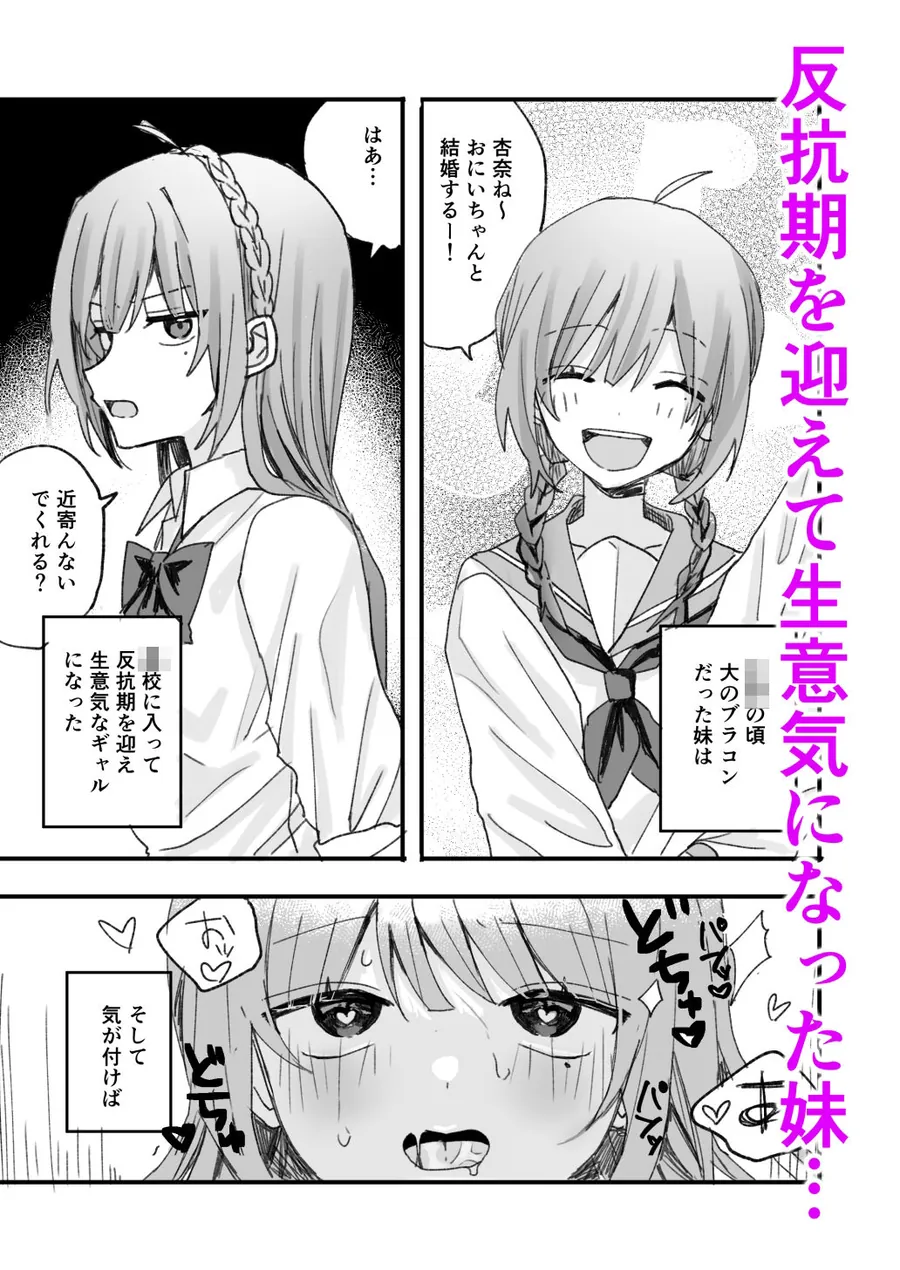 【無料エロ漫画・同人】妹に仲直り催●かけたらオナホになってしまった-1枚目