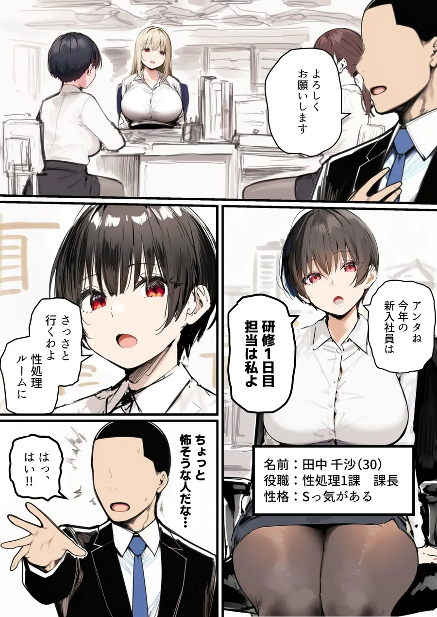 【無料エロ漫画・同人】性処理2課【新人教育編】-2枚目