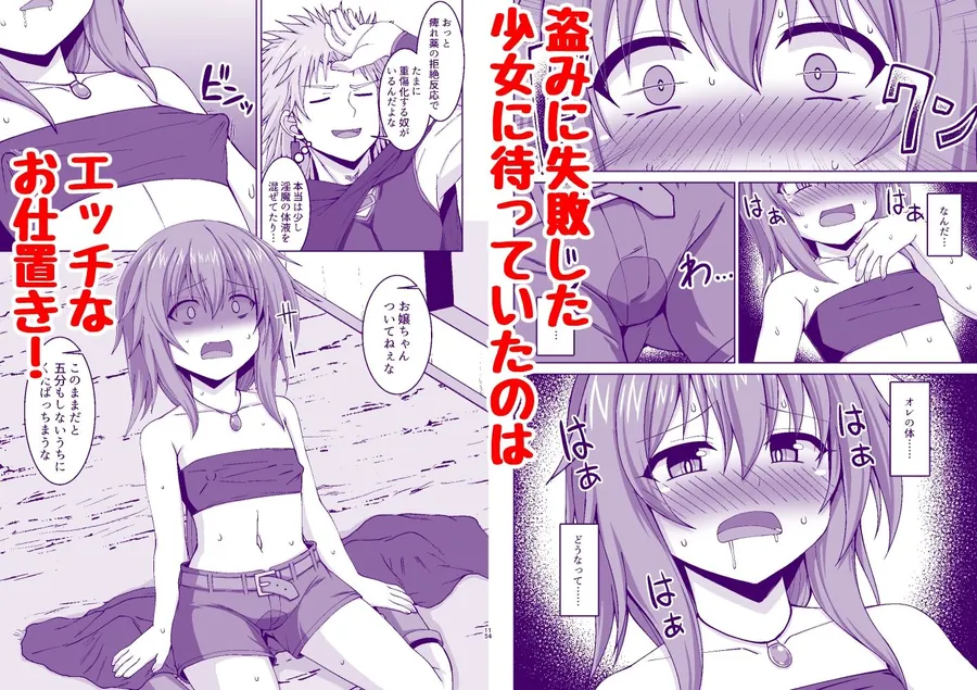 【無料エロ漫画・同人】幻想妊婦臨歓  悪いシーフ娘がお仕置きされてボテ腹売春娘に堕とされる本-1枚目