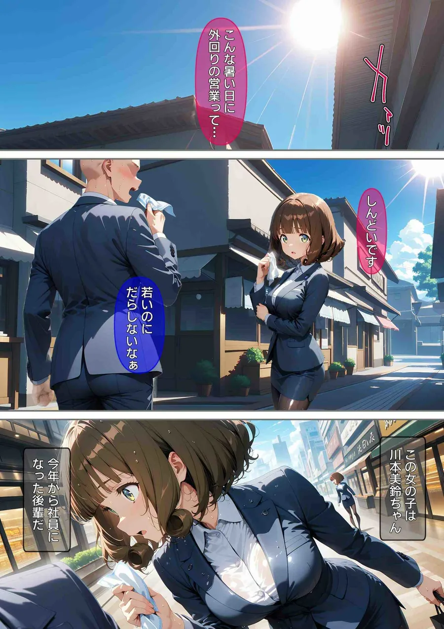 【無料エロ漫画・同人】熱中症で倒れた後輩ちゃんをレ〇プする話-1枚目