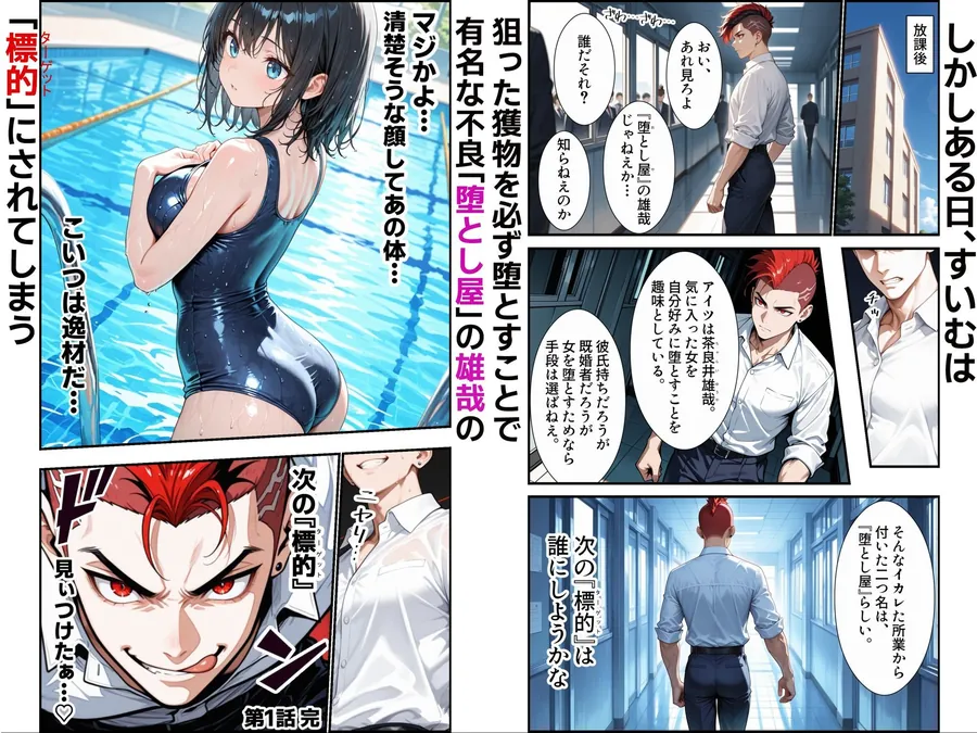 【無料エロ漫画・同人】俺の天使が堕ちるまで〜清楚な水泳部の後輩、寝取られてビッチギャルに堕ちる〜-2枚目